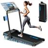 FOUSAE Tapis Roulant Pieghevole 1-12km/h con 12 Programmi HIIT Predefiniti e 10% Inclinazione, 5 in 1 Tapis Roulant Supporto Tablet Compatibile App, Doppio Display LED, Telecomando, Senza Montaggio