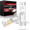 AUXIRACER H7 LED, 30000LM 6500K Bianco Freddo, Lampadine H7 LED 500% Luminosità, Dimensioni Mini 1:1, Plug and Play, Per Fari Auto e Moto, Pacco da 2