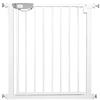 UISEBRT - Griglia di protezione per scale e porte, senza foratura, con chiusura automatica, apertura con una sola mano, in metallo, per larghezza di 75 - 85 cm, colore: bianco