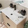 SENSEA Mobile da bagno sospeso sotto lavabo L 70 x H 81.8 x P 39.6 cm rovere chiaro laccato opaco, 2 cassetti SENSEA Easy