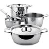 Alessi Batteria di Pentole Pots&Pans 7 Pezzi Acciaio Inox