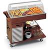Tecfrigo Carrello da Portata Refrigerato in Legno Massello CARRELLINO-3 - Capacità N° 3 Bacinelle GN1/1