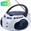 NEWMAJESTIC AH 265 DAB WB RADIOREGISTRATORE DAB C/CD MP3 USB WHITE BLU