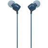 JBL Tune 110, Auricolari In-Ear Universali con Cavo, Blu | Suono JBL Pure Bass, Comando con Microfono ad 1 Pulsante, Cavo Piatto Anti-Grovigli