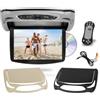Pyle Schermo per Auto 33,8 cm a Ribalta da Tetto con Lettore DVD, HDMI, SD, USB, Trasmettitore IR Integrato per Cuffie Wireless, 3 Colori, Ideale per Intrattenimento in Viaggio