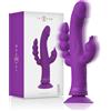 INTENSE HIGH TECH INTENSE - VIBRATORE IN SILICONE CASANOVA RABBIT TRIPLO MOTORE VIOLA