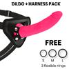 DELTACLUB DELTA CLUB - TOYS IMBRACATURA + DONG SILICONE ROSA 20 CM -O- 4 CM