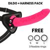 DELTACLUB DELTA CLUB - TOYS IMBRACATURA + DONG SILICONE ROSA 23 CM -O- 4.5 CM