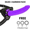 DELTACLUB DELTA CLUB - TOYS IMBRACATURA + DONG SILICONE VIOLA 23 CM -O- 4.5 CM