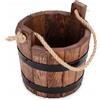 VASO IN LEGNO 25XH25 SECCHIELLO, NOCE