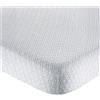 FRATELLI ZAMBETTI - Coprimaterasso Jacquard una Piazza e mezza con Angoli Maxi - 130x200+30 cm