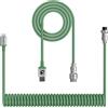 XINMENG Cavo a spirale XINMENG X MAMBASNAKE C01, tipo C a USB-A, cavo HyperSpeed da 8 kHz per tastiere da gaming, cavo USB-C personalizzato in TPU con connettori metallici, compatibile con PC/telefono - Verde