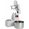 Impastatrice a spirale testa sollevabile e vasca estraibile - Vasca 32 Litri - impasto 25 Kg - Trifase - con Timer e Ruote - 2 Velocità