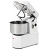 Impastatrice a spirale testa sollevabile e vasca fissa - Vasca 32 Litri - impasto 25 Kg - Trifase - con Timer e Ruote - 1 Velocità