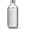 aarke Bottiglia di Vetro [compatibile solo con carbonator PRO]per Carbonator Pro (Gasatore d'acqua), Lavabile in Lavastoviglie, Dettagli in Acciaio, 800ml