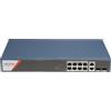 HIKVISION DS-3E1512HP-SI-8P2T2F - Switch Smart Managed Hi-PoE Gigabit 12 Porte, 8 PoE + 2 RJ45 + 2 SFP, 130 W