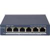 HIKVISION DS-3E1506P-EI - Switch Smart Managed PoE Gigabit 6 Porte, 4 PoE + 2 RJ45, Budget 60 W