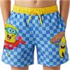Get Trend Spongebob Squarepants Costume Mare Bambino 4-12 Anni, Pantaloncini Corti Piscina con Rete Interna, UPF 50+, Regalo Estiva