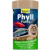 TetraPhyll Flakes - Mangime per Tutti i Pesci Ornamentali erbivori, mangime in Scaglie con Fibre Essenziali, lattina da 100 ml
