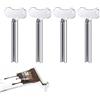 Olakin 4 Pezzi Spremi Tubetti Dentifricio, Strizzatubetti, Strizza Dentifricio, Spremitore per Tubi in Acciaio Inossidabile