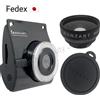 MATTONE BONZART Fotocamera digitale BONZART ZIEGEL nera 18 MP con obiettivo 2 in 1 Wide &...