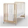Azzurra Design Lettino Trasformabile Glam Uno X 9 MOON Bianco Naturale Con Piumone MOON