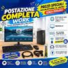 HP Postazione completa TINY WORK - PC I3-4130t + Monitor 24" + Kit tastiera e mouse USB + Chiavetta wifi Omaggio