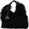 Marc Ellis BUBY YAK M borsa a spalla effetto pelliccia Nero