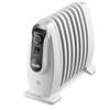 De'Longhi Serie Nano TRNS0808M Radiatore ad Olio Elettrico, 8 Elementi, Calore a Lungo, Manopole Intuitive, per Ambienti fino a 25m³, Silenzioso, 800watt, Maniglia e Piedini, Bianco