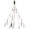 Licsaliwe Esche da Pesca Alabama Umbrella Rig, Esca Ultraleggera a 5 Bracci con 4 Lame di Foglie di salice, treppiede Artificiale per la Pesca alla spigola