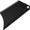 Artibetter Pettine per Cera Tavola da Surf con Chiave Pinna, ABS Nero | Design Trapezoidale Effetto Carbonio, Applicazione Uniforme della Cera, per Manutenzione Tavola e Skimboard