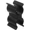 Artibetter Morsetto Doppio per Ponte Nero in PP per Yacht e Barca | Compatibile 22-25mm, Fissaggio Rapido su Rail, Aiuta a Tenere il Pagaia al Sicuro