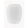 KÄHLER Vaso fatto a mano in porcellana Hammershoi, alt. 20 cm - Bianco