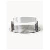Westwing Collection Tavolino da salotto rotondo XL con base in marmo Kerrington - Beige, Argento