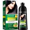 Utapossin Shampoo per capelli nero naturale - 400 ml - 3 in 1 per la cura e la tintura dei capelli neri, ideale per uomini e donne. Copertura istantanea in 10-15 minuti, risultato naturale e duraturo