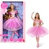 Barbie Signature Schiaccianoci Bambola 25° anniversario | con tutù da ballerina luccicante ispirato al design originale, corpetto con ruches, scarpette rosa e tiara dorata, JJY15