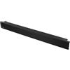 Deltaco Piastra di copertura DELTACO 19" 1U, montaggio senza dadi del cestello, nero