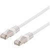 DELTACO S / FTP Cavo patch Cat6, Delta, LSZH, 5 m, bianco