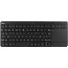 Deltaco Mini tastiera wireless DELTACO TB-504, layout nordico, touchpad, USB - nera
