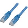 DELTACO Cavo patch UTP Cat6, LSZH, 0,5 m, blu