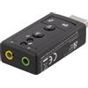 Deltaco Scheda audio USB DELTACO, 7.1, mute, volume, 2x3,5 mm, microfono/cuffie