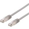 DELTACO S / FTP Cavo patch Cat6, Delta, LSZH, 0,3 m, grigio