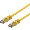 Deltaco S/FTP Cavo patch Cat6a, delta cert, LSZH, 1 m, giallo