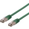 DELTACO U / FTP Cavo patch Cat6a, Delta, LSZH, 3 m, verde