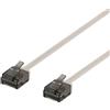 Deltaco Cavo di rete Cat6a U/UTP piatto RJ45 grigio 500MHz 3M
