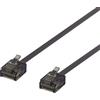Deltaco Cavo patch DELTACO Cat6a, piatto, 0,5 m, nero