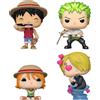Funko Pop! One Piece - Zestaw 4 Ekskluzywnych Figurek Winylowych