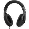 Deltaco HL-51C, cavo, parlato/musica, 20 - 20000 Hz, 210 g, cuffia con microfono, nero