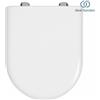 Schläfer 4649109 - Sedile Copriwater per Ideal Standard Serie Esedra Originale, Tavoletta WC in Termoindurente Bianco Lucido, Cerniere in Acciaio Inox, Ricambio con Forma Dedicata, 43 x 34,7 cm