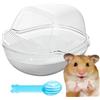 Wisylizv Scatola Da Bagno Con Sabbia Per Criceti - Scoop Da Bagno Trasparente Con Lato Alto | Vasca Per Criceti Cincillà Gerbilli Senza Polvere | Bambini Proprietari Di Piccoli Animali Domestici, Regalo Perfet